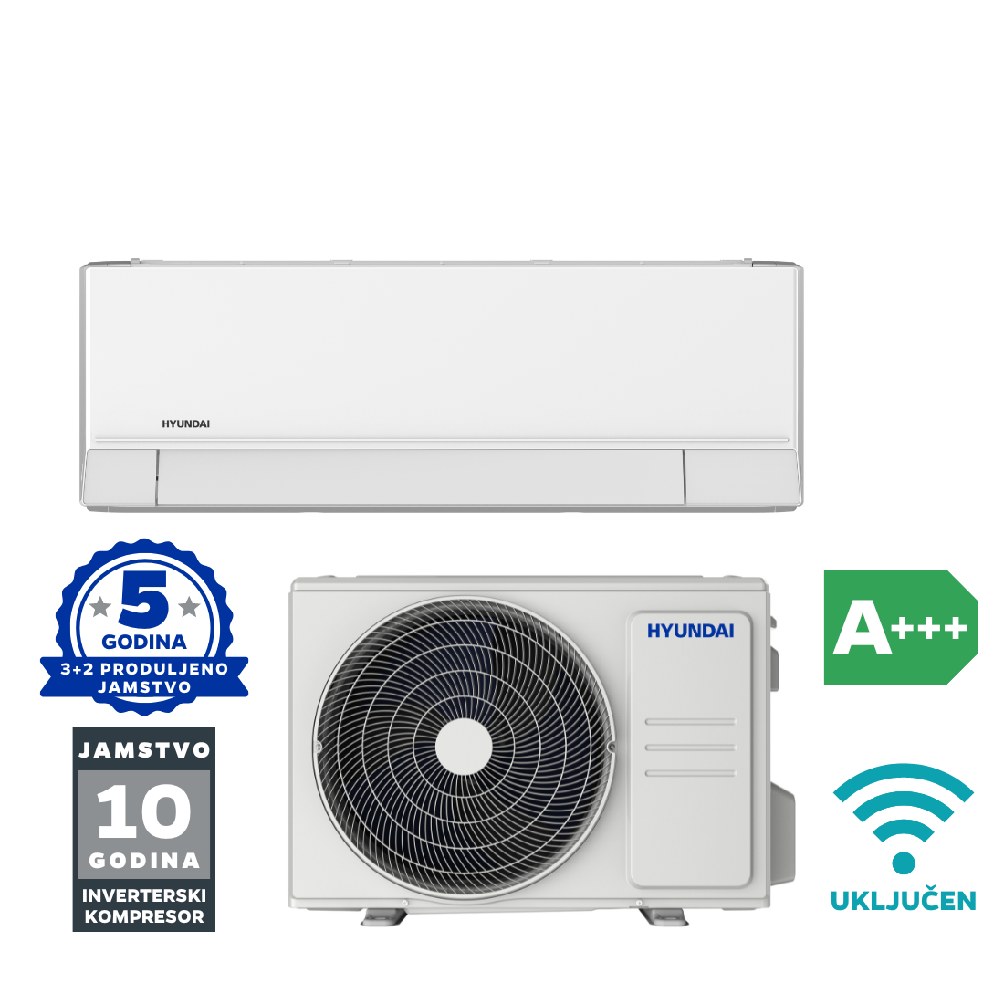 HYUNDAI klima uređaj Elite Inverter Plus ASCI-128CBW5B/ASCO-128CBW5B